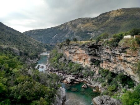 Moraca river in Montenegro