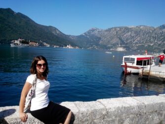 View of the Bay of Kotor from the town of Perast