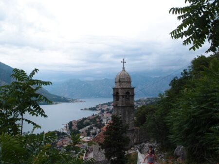 View of Kotor from the top of the mountain