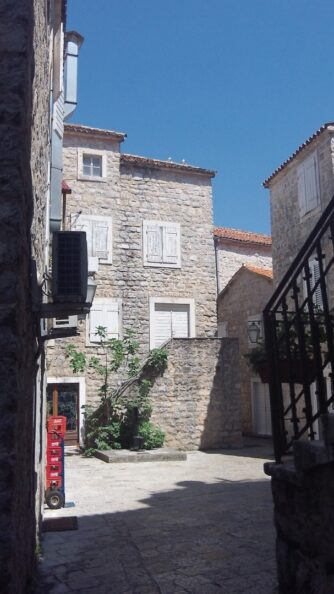 The streets of old Budva