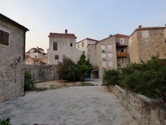 The old part of Budva in the photo