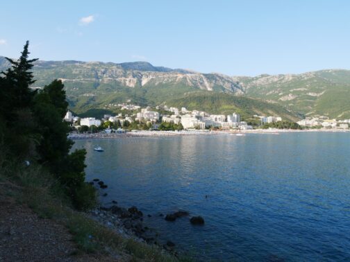 View of Becici and Rafailovici from the cape