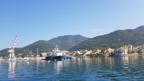 View of Tivat from the sea