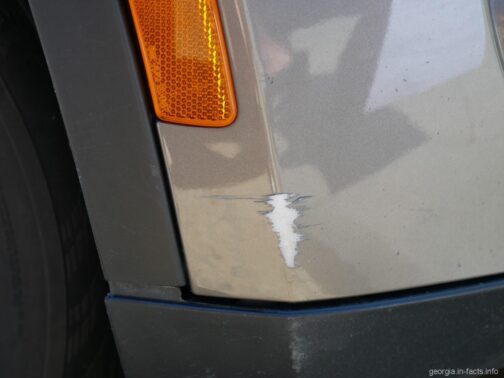 I scratched a rented car