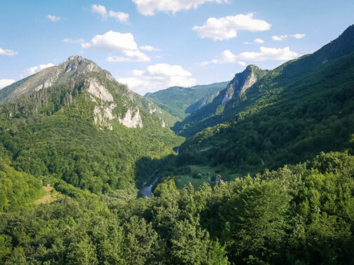 Панорама на каньон реки Тара